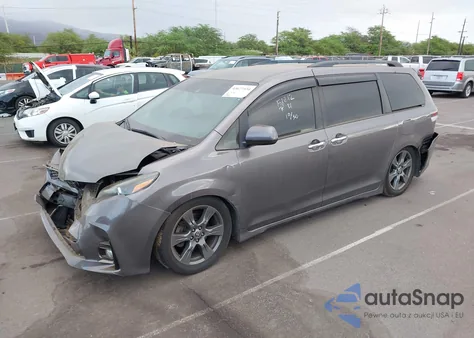 2020 Toyota Sienna Se from USA, damaged, VIN 5TDXZ3DC6LS066970